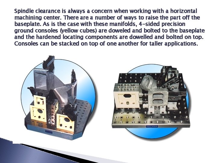 Spindle clearance is always a concern when working with a horizontal machining center. There