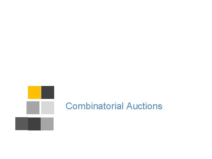 Combinatorial Auctions 