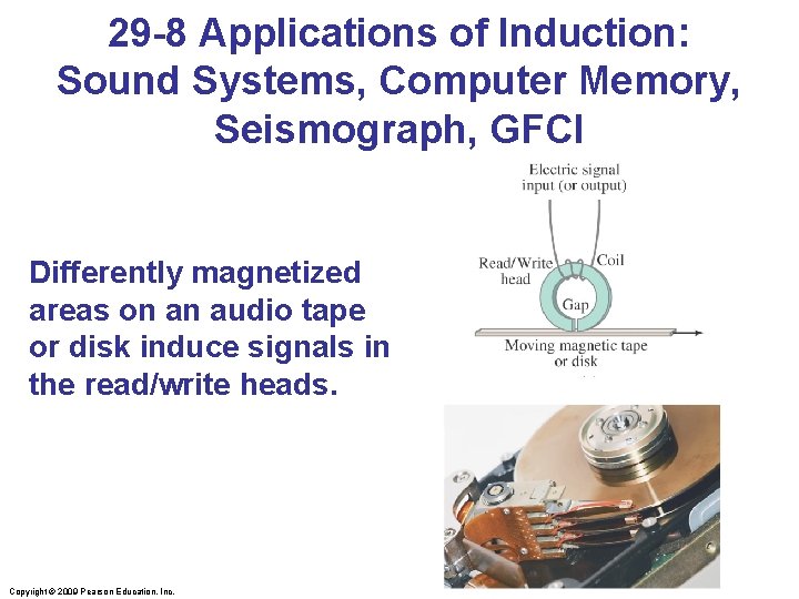 29 -8 Applications of Induction: Sound Systems, Computer Memory, Seismograph, GFCI Differently magnetized areas