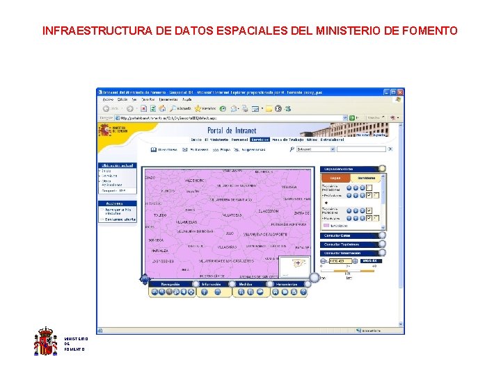 INFRAESTRUCTURA DE DATOS ESPACIALES DEL MINISTERIO DE FOMENTO 