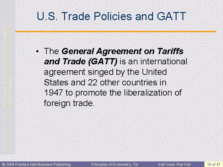 C H A P T E R 20: International Trade, Comparative Advantage, and Protectionism