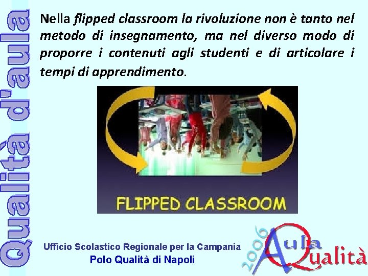 Nella flipped classroom la rivoluzione non è tanto nel metodo di insegnamento, ma nel Nella flipped classroom la rivoluzione non è tanto nel metodo di insegnamento, ma nel