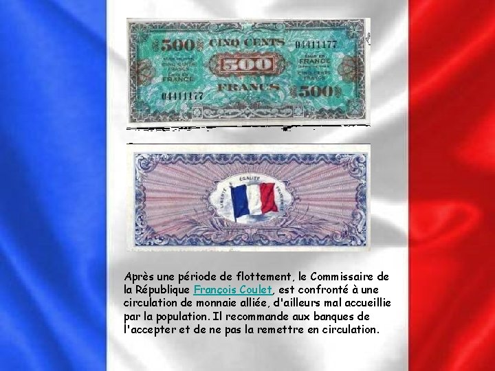 Après une période de flottement, le Commissaire de la République François Coulet, est confronté Après une période de flottement, le Commissaire de la République François Coulet, est confronté