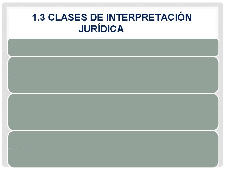1. 3 CLASES DE INTERPRETACIÓN JURÍDICA 1. 3. 1 Métodos lógicos literales: La SCJEUA