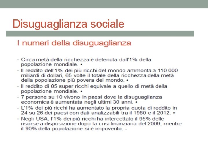 Disuguaglianza sociale 