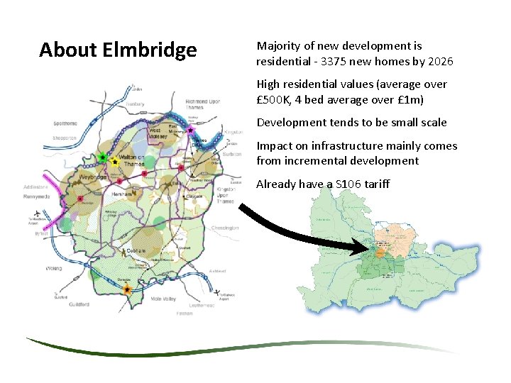 About Elmbridge Majority of new development is residential - 3375 new homes by 2026 About Elmbridge Majority of new development is residential - 3375 new homes by 2026