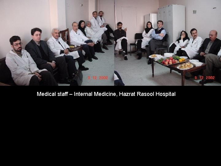 Medical staff – Internal Medicine, Hazrat Rasool Hospital 