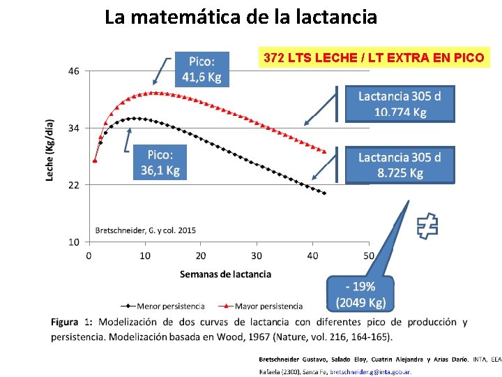 La matemática de la lactancia 372 LTS LECHE / LT EXTRA EN PICO 