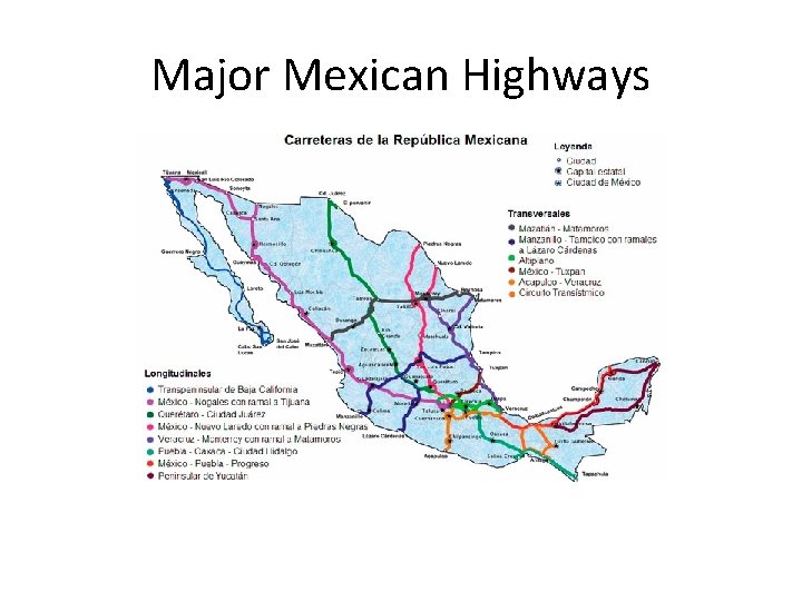 Major Mexican Highways 