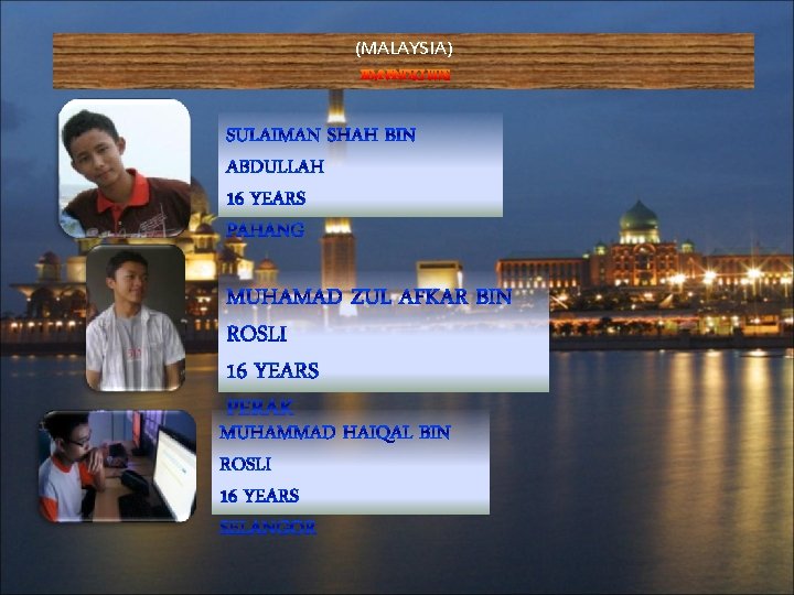 (MALAYSIA) (MALAYSIA)