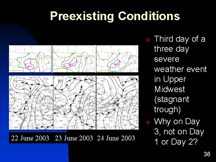 Preexisting Conditions n n 22 June 2003 23 June 2003 24 June 2003 Third Preexisting Conditions n n 22 June 2003 23 June 2003 24 June 2003 Third
