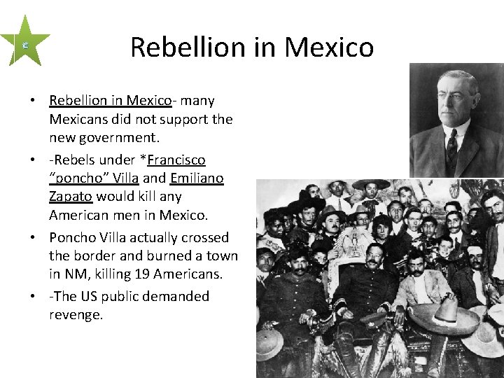 c Rebellion in Mexico • Rebellion in Mexico- many Mexicans did not support the