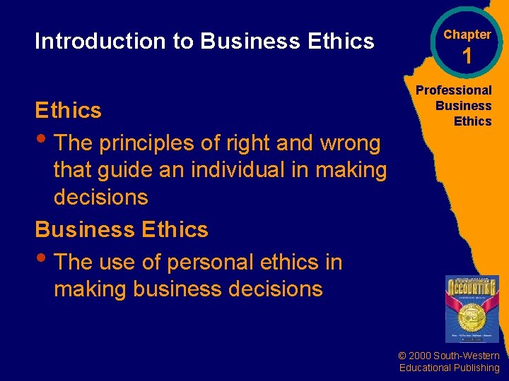 Introduction to Business Ethics The principles of right