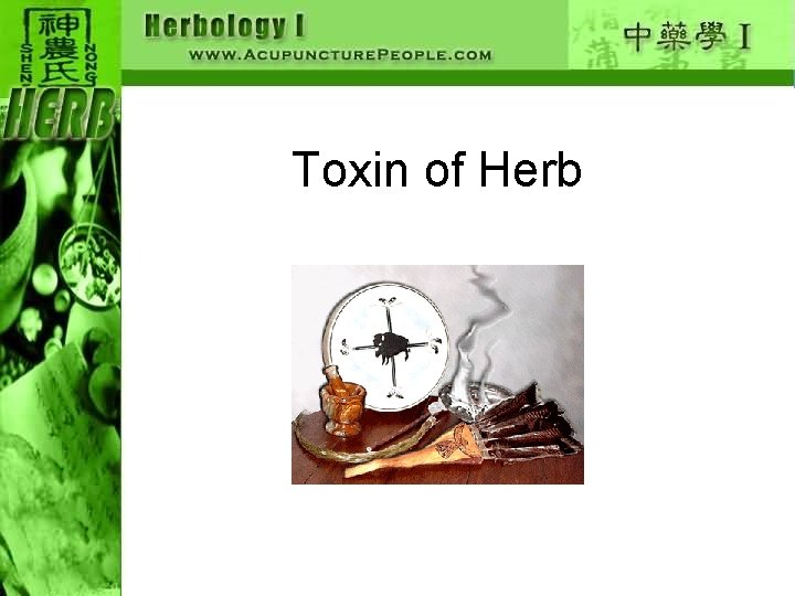Toxin of Herb 