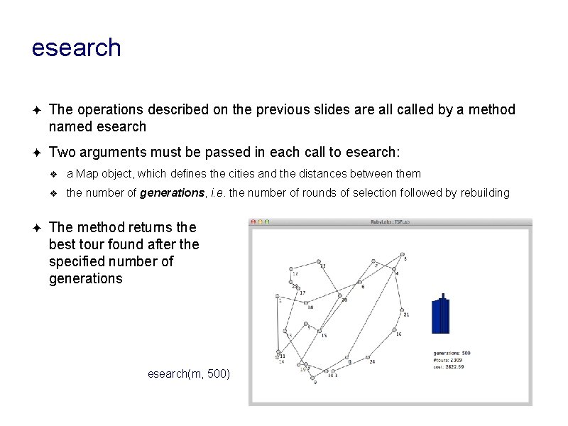 esearch ✦ The operations described on the previous slides are all called by a esearch ✦ The operations described on the previous slides are all called by a