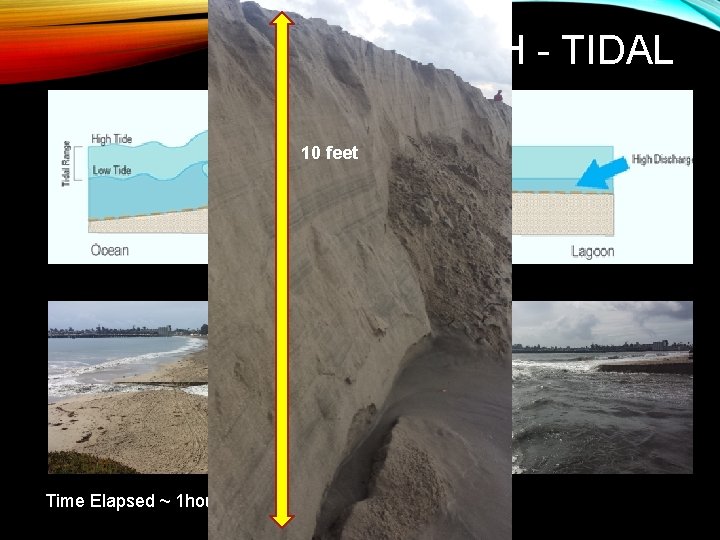 OPEN MOUTH - TIDAL 10 feet Time Elapsed ~ 1 hour 