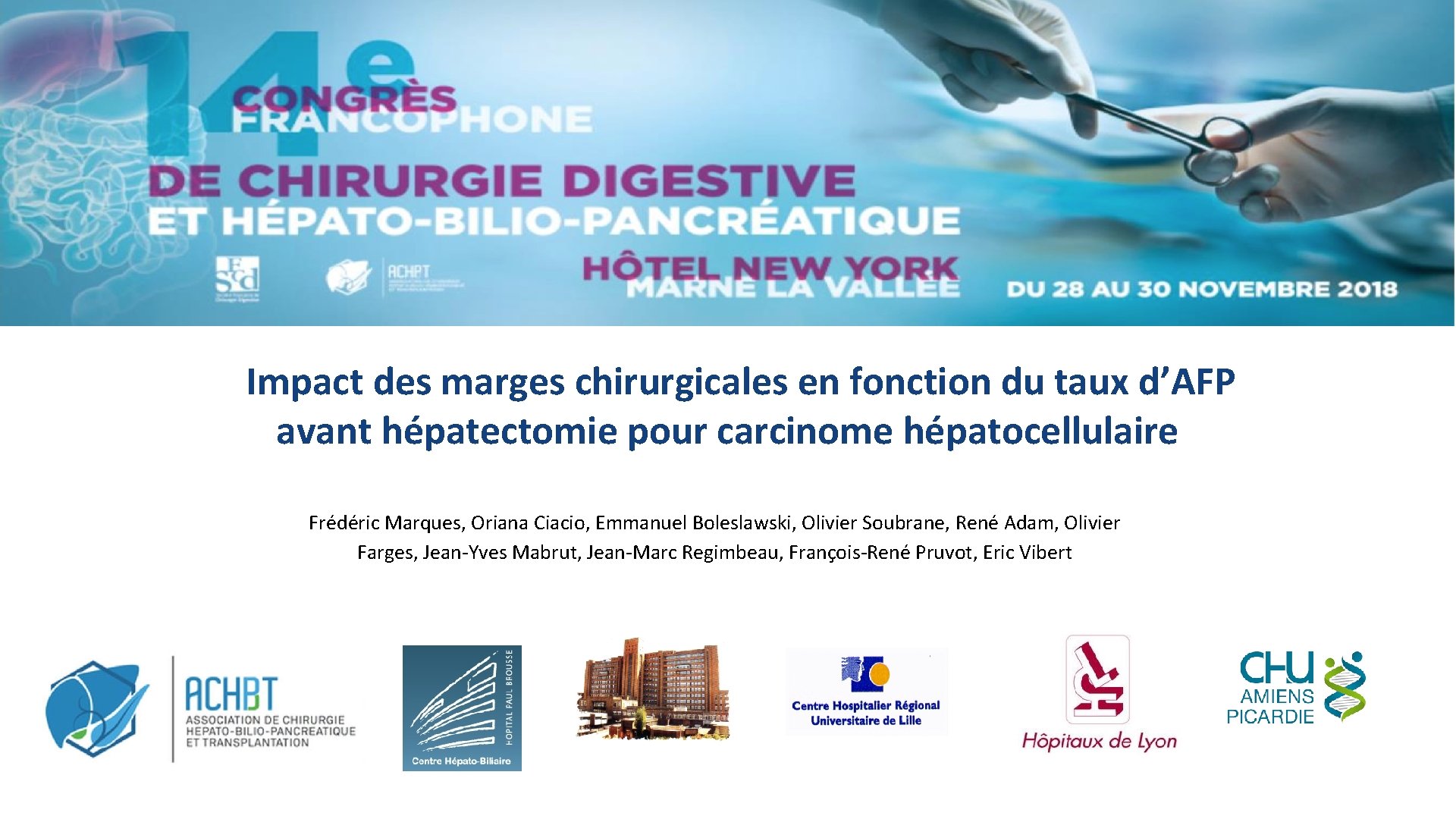 Impact des marges chirurgicales en fonction du taux d’AFP avant hépatectomie pour carcinome hépatocellulaire
