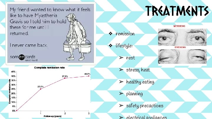 Treatments ❖ remission ❖ lifestyle: ➢ rest ➢ stress, heat ➢ healthy eating ➢ Treatments ❖ remission ❖ lifestyle: ➢ rest ➢ stress, heat ➢ healthy eating ➢