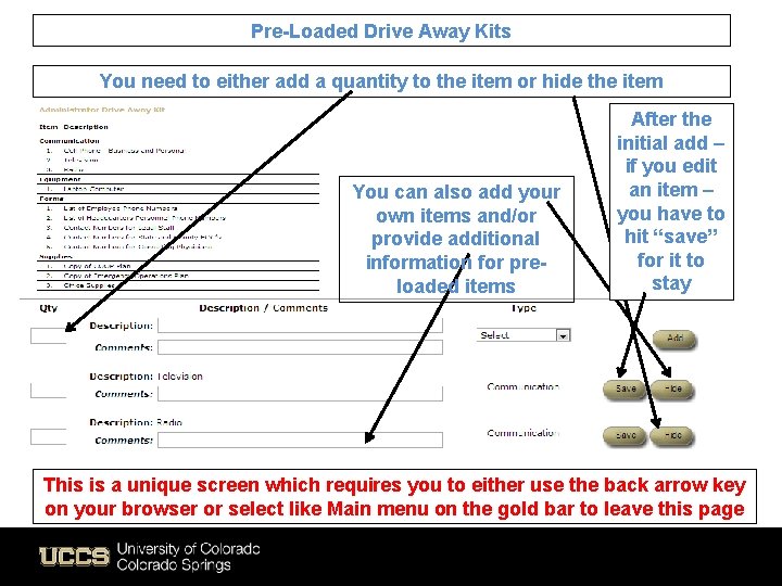 Pre-Loaded Drive Away Kits You need to either add a quantity to the item