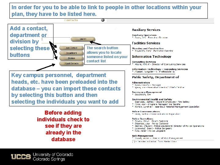 In order for you to be able to link to people in other locations