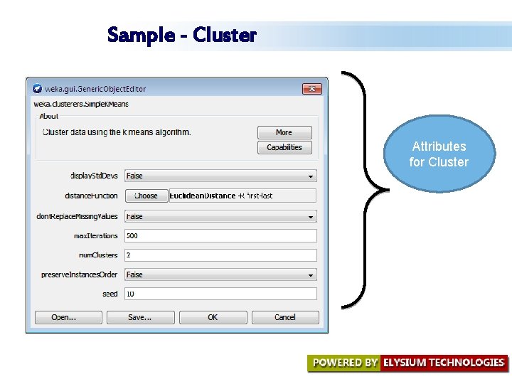 Sample - Cluster Attributes for Cluster Sample - Cluster Attributes for Cluster