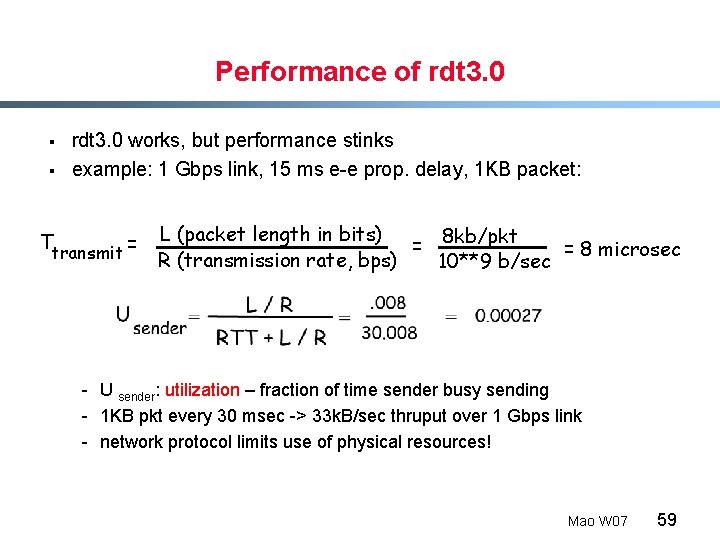Performance of rdt 3. 0 § § rdt 3. 0 works, but performance stinks