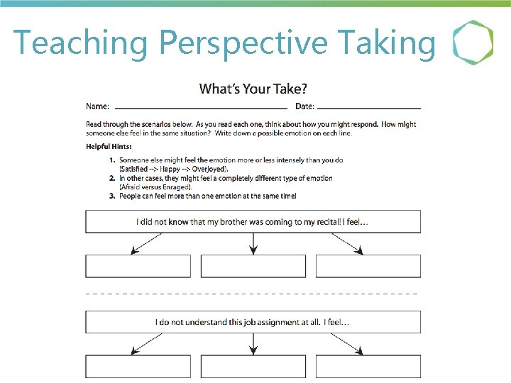 Teaching Perspective Taking Teaching Perspective Taking