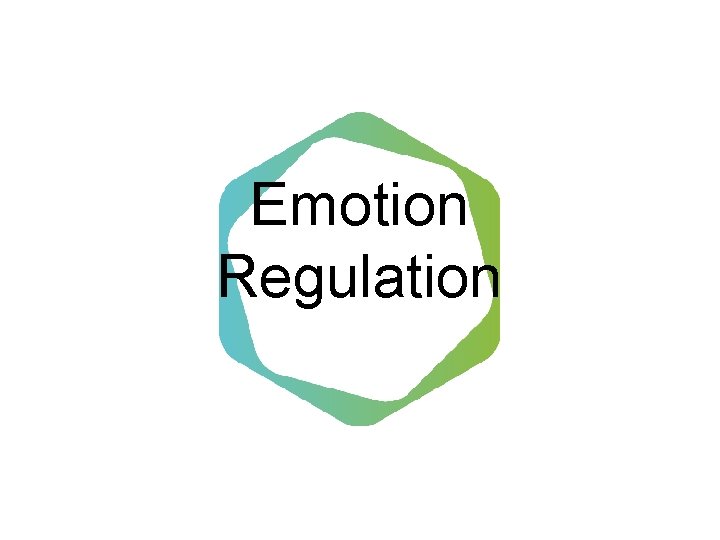 Emotion Regulation Emotion Regulation