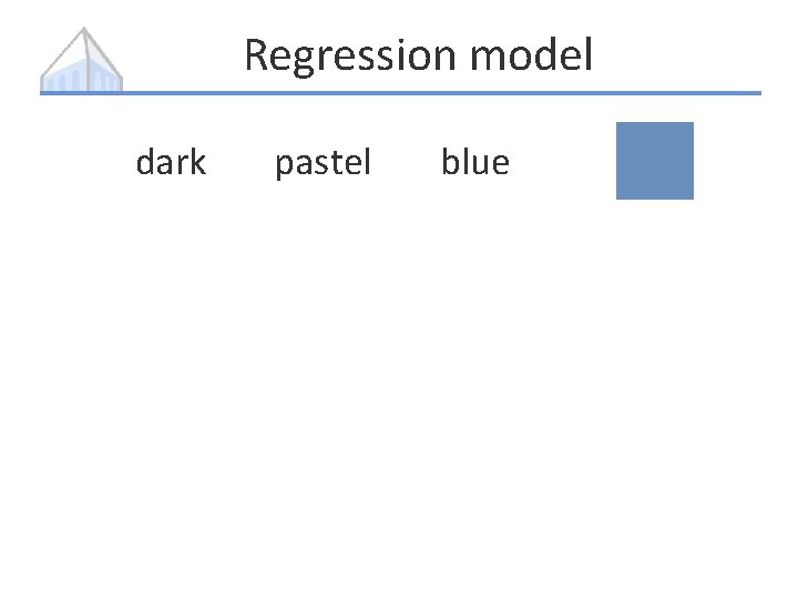 Regression model dark pastel blue 