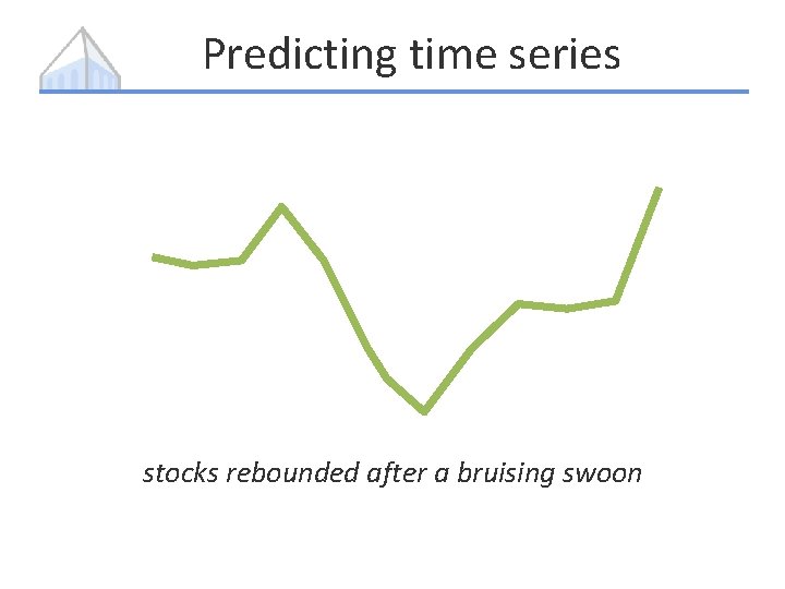 Predicting time series stocks rebounded after a bruising swoon 