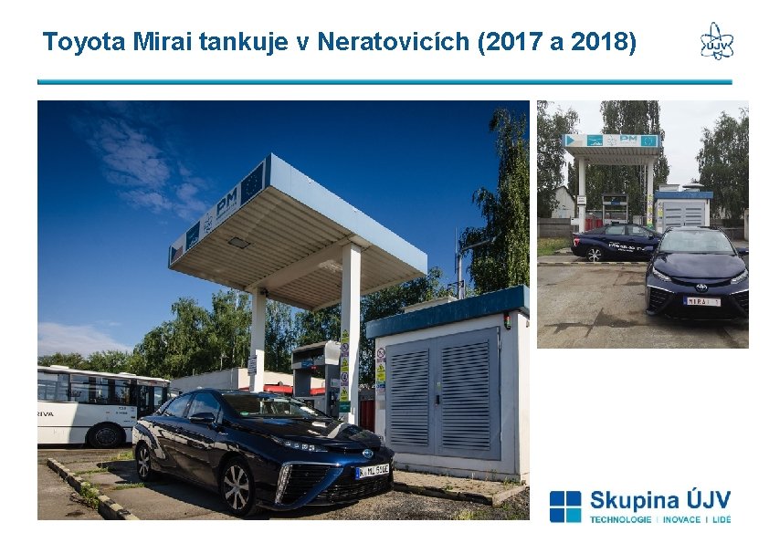 Toyota Mirai tankuje v Neratovicích (2017 a 2018) 