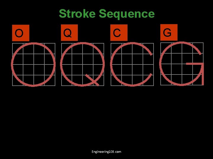 Stroke Sequence O Q C Engineering 108. com G 