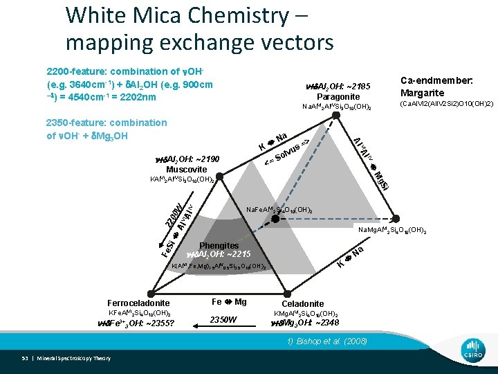 White Mica Chemistry – mapping exchange vectors 2200 -feature: combination of n. OH(e. g.
