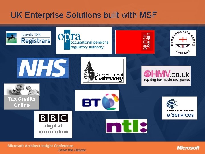 UK Enterprise Solutions built with MSF NBP Tax Credits Online digital curriculum 