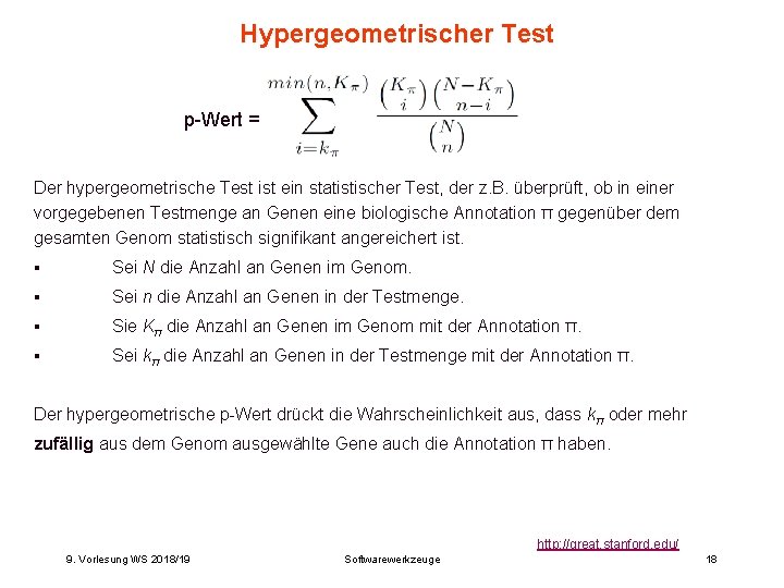 Hypergeometrischer Test p-Wert = Der hypergeometrische Test ist ein statistischer Test, der z. B. Hypergeometrischer Test p-Wert = Der hypergeometrische Test ist ein statistischer Test, der z. B.