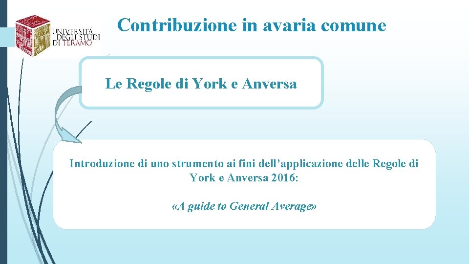 Contribuzione in avaria comune Le Regole di York e Anversa Introduzione di uno strumento