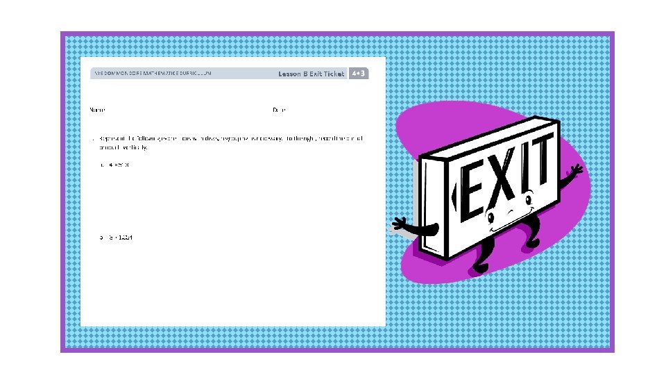 Exit Ticket Lesson 1 Exit Ticket Lesson 1