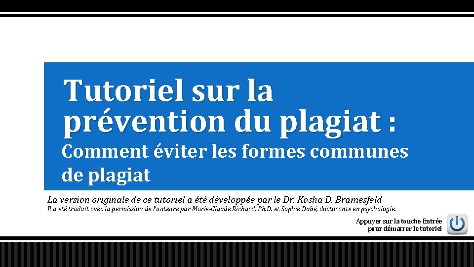 Tutoriel sur la prévention du plagiat : Comment éviter les formes communes de plagiat