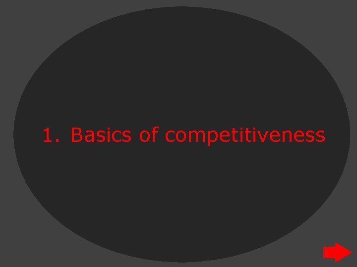 1. Basics of competitiveness 