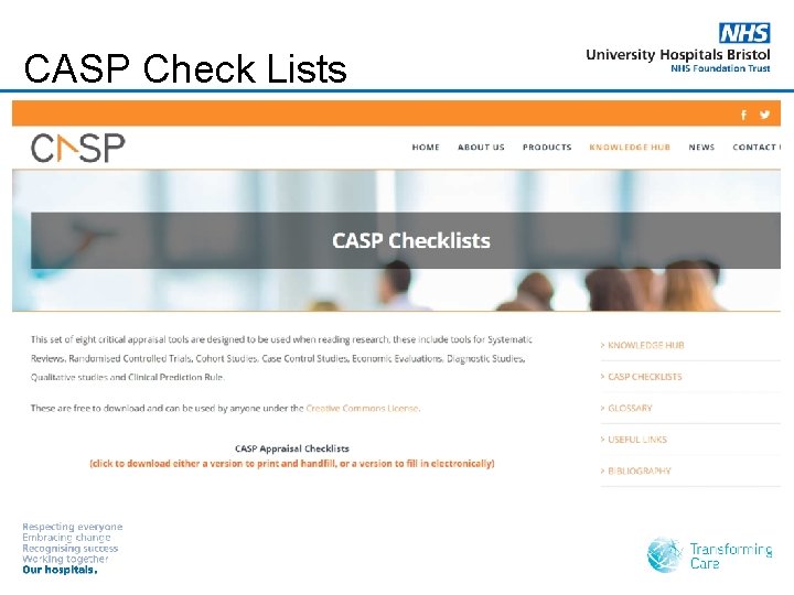 CASP Check Lists 