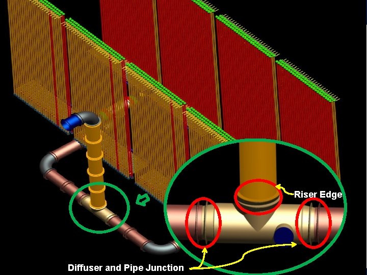 Riser Edge Diffuser and Pipe Junction 