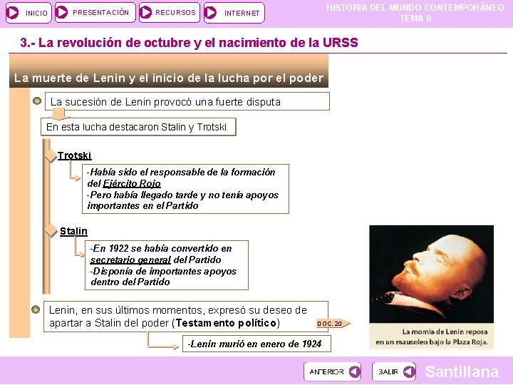 INICIO PRESENTACIÓN RECURSOS HISTORIA DEL MUNDO CONTEMPORÁNEO TEMA 8 INTERNET 3. - La revolución