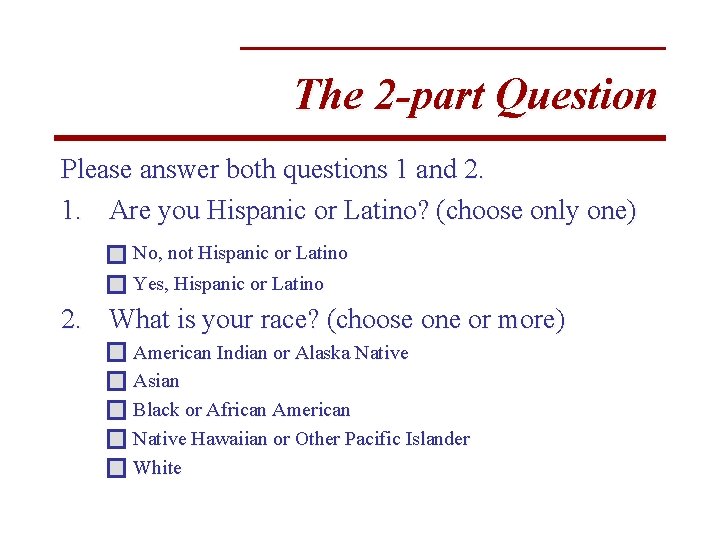 The 2 -part Question Please answer both questions 1 and 2. 1. Are you