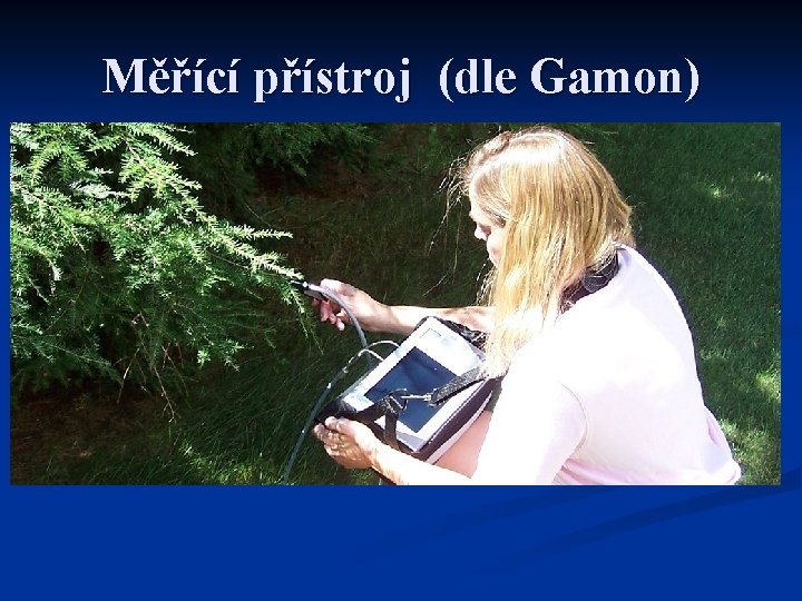 Měřící přístroj (dle Gamon) 