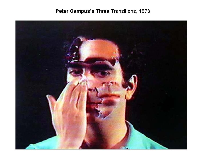 Peter Campus’s Three Transitions, 1973 