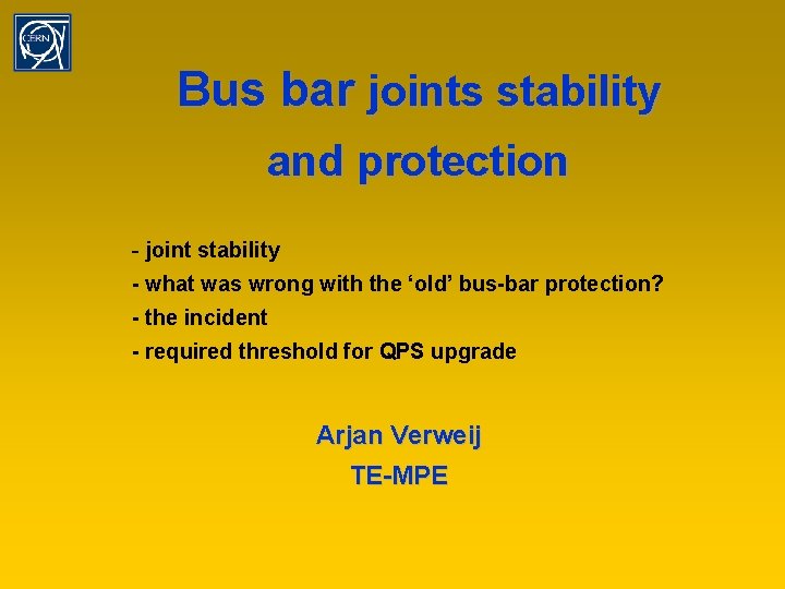 Bus bar joints stability and protection - joint stability - what was wrong with