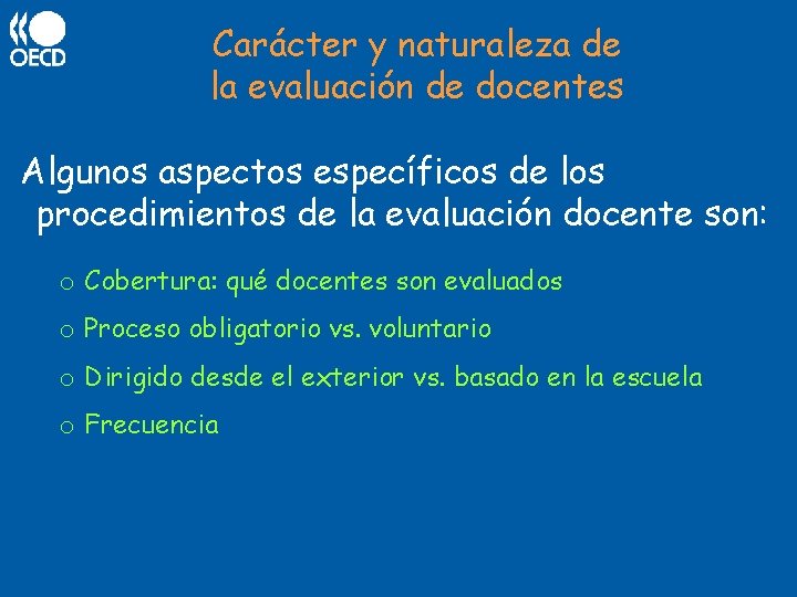 Entender la Evaluacin Docente dentro de un marco