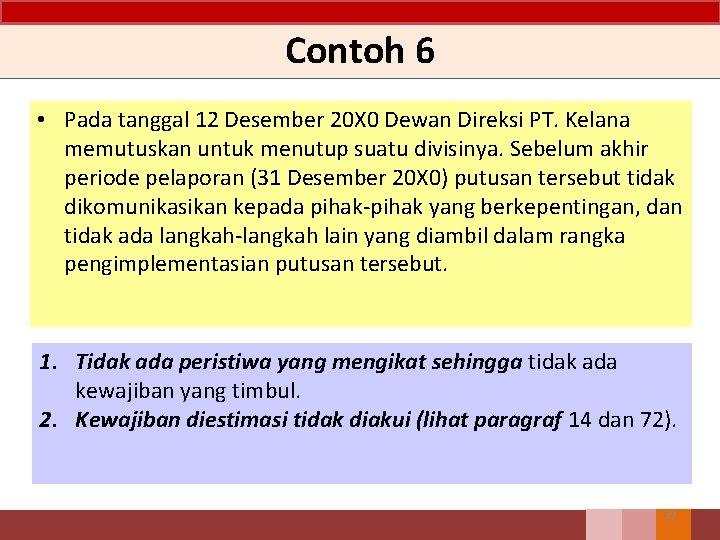 Contoh 6 • Pada tanggal 12 Desember 20 X 0 Dewan Direksi PT. Kelana Contoh 6 • Pada tanggal 12 Desember 20 X 0 Dewan Direksi PT. Kelana