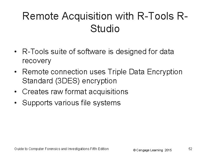 Remote Acquisition with R-Tools RStudio • R-Tools suite of software is designed for data Remote Acquisition with R-Tools RStudio • R-Tools suite of software is designed for data