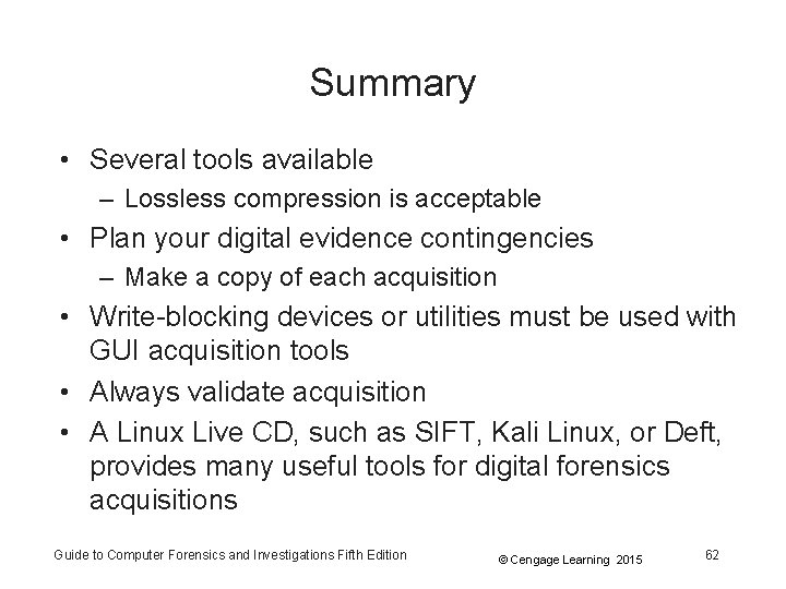 Summary • Several tools available – Lossless compression is acceptable • Plan your digital Summary • Several tools available – Lossless compression is acceptable • Plan your digital